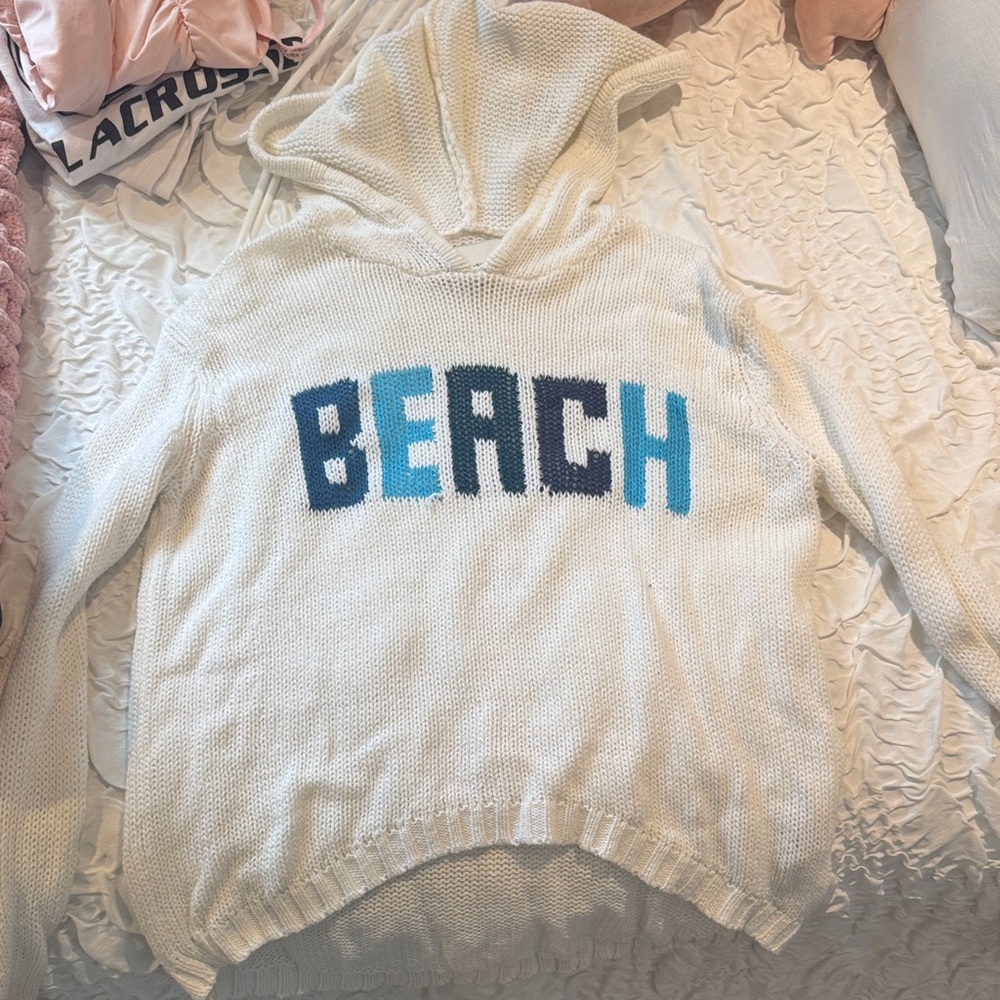 Vintage Havana White Beach Sweater Size S